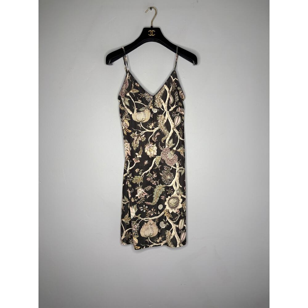 Brand New Zimmerman Women's Size Small Black Floral Print Mini Dress $295